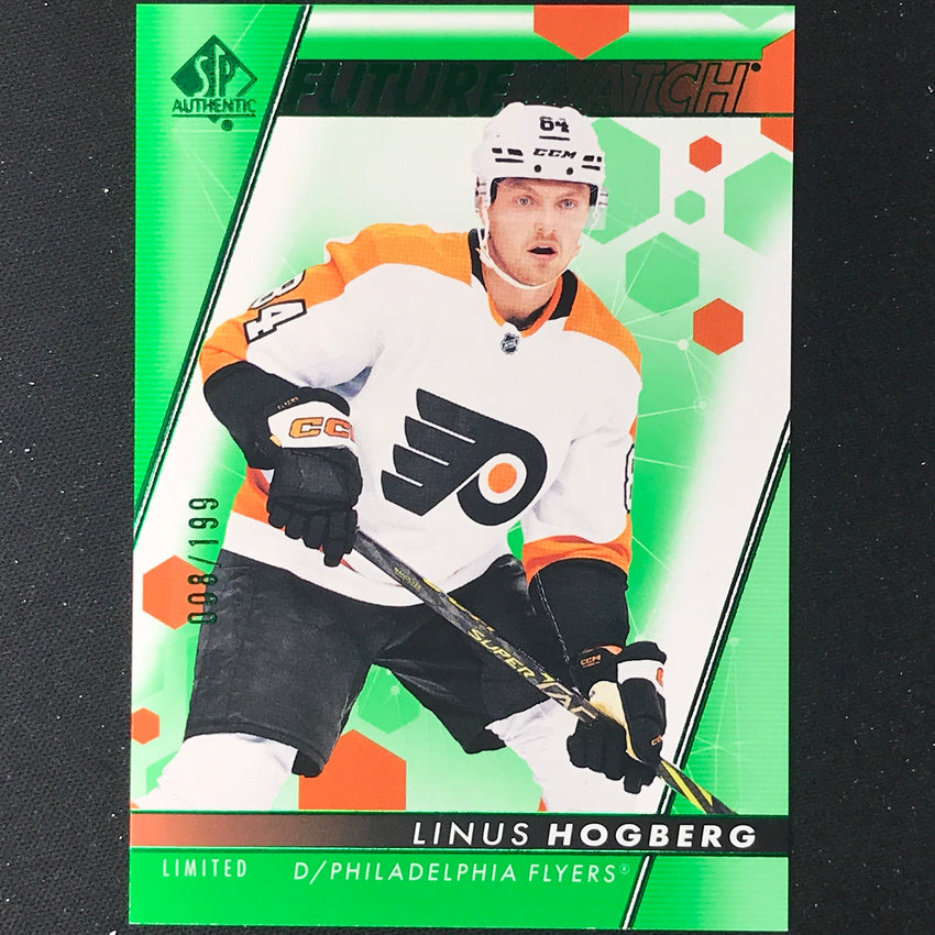 2022-23 Sp Authentic Nhl Linus Hogberg Future Watch Rookie Limited Green 8/199