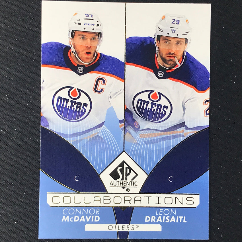 2022-23 Sp Authentic Nhl Connor Mcdavid Leon Draisaitl Collaborations Blue No 1