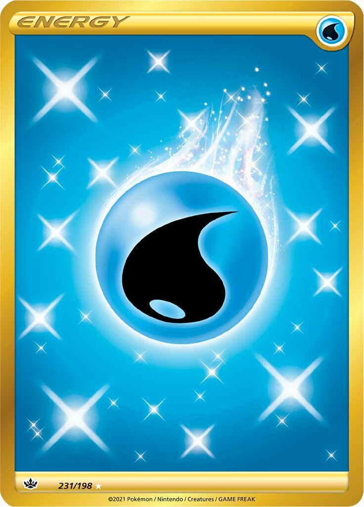 Water Energy - 231/198 - Secret Rare Chilling Reign