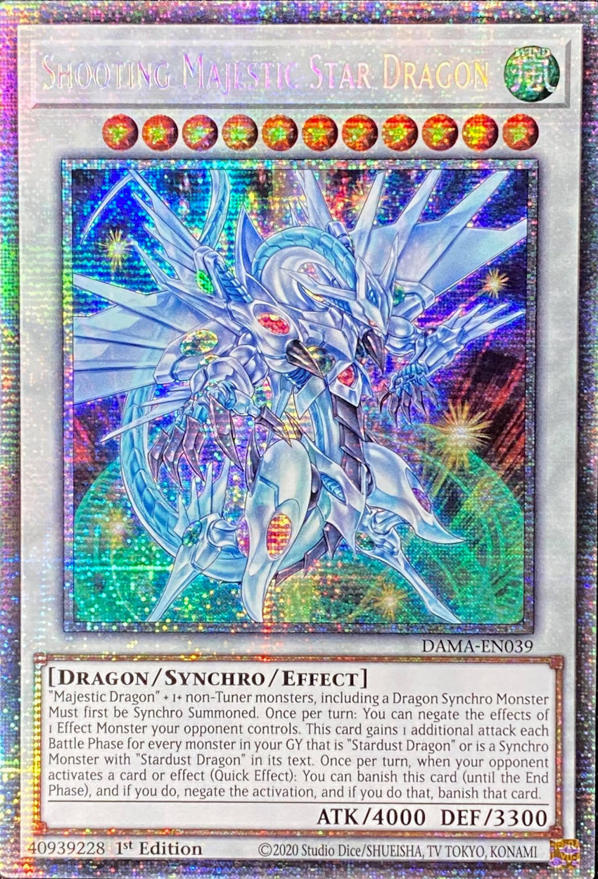 [ US PRINT ] [STARLIGHT RARE] Shooting Majestic Star Dragon - DAMA-EN039 - 1st Edition