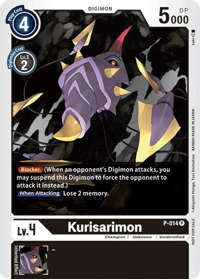 Kurisarimon - P-014 - Tournament Pack Vol.1 Promo