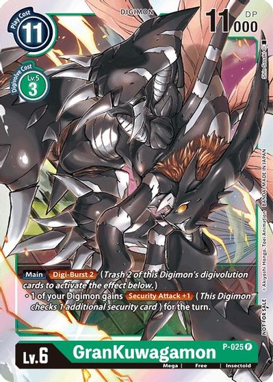 Grankuwagamon - P-025. - Digimon Great Legend Dash Pack Promo