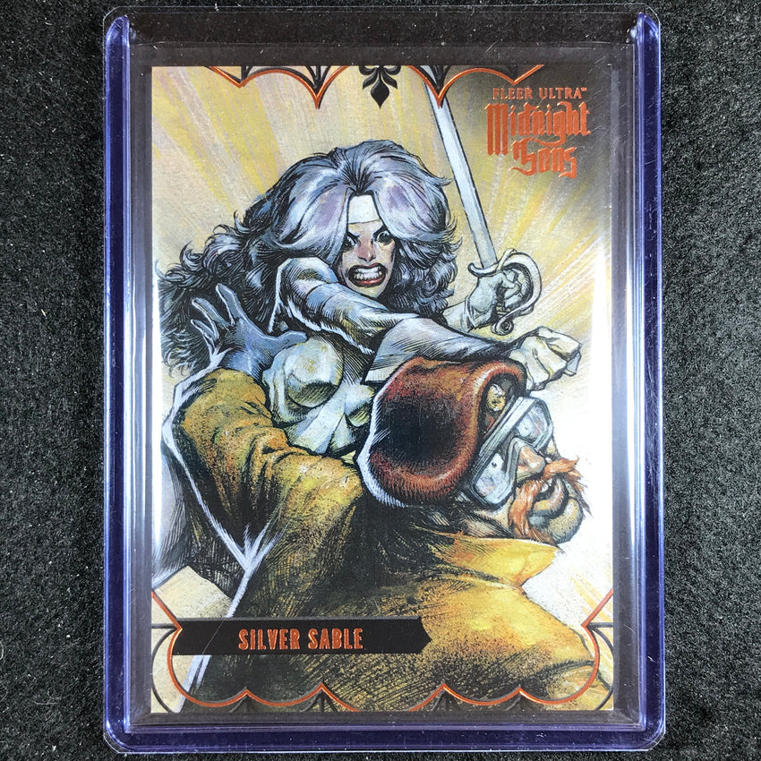 2023 Fleer Ultra Midnight Sons Silver Sable Base Orange 12/25