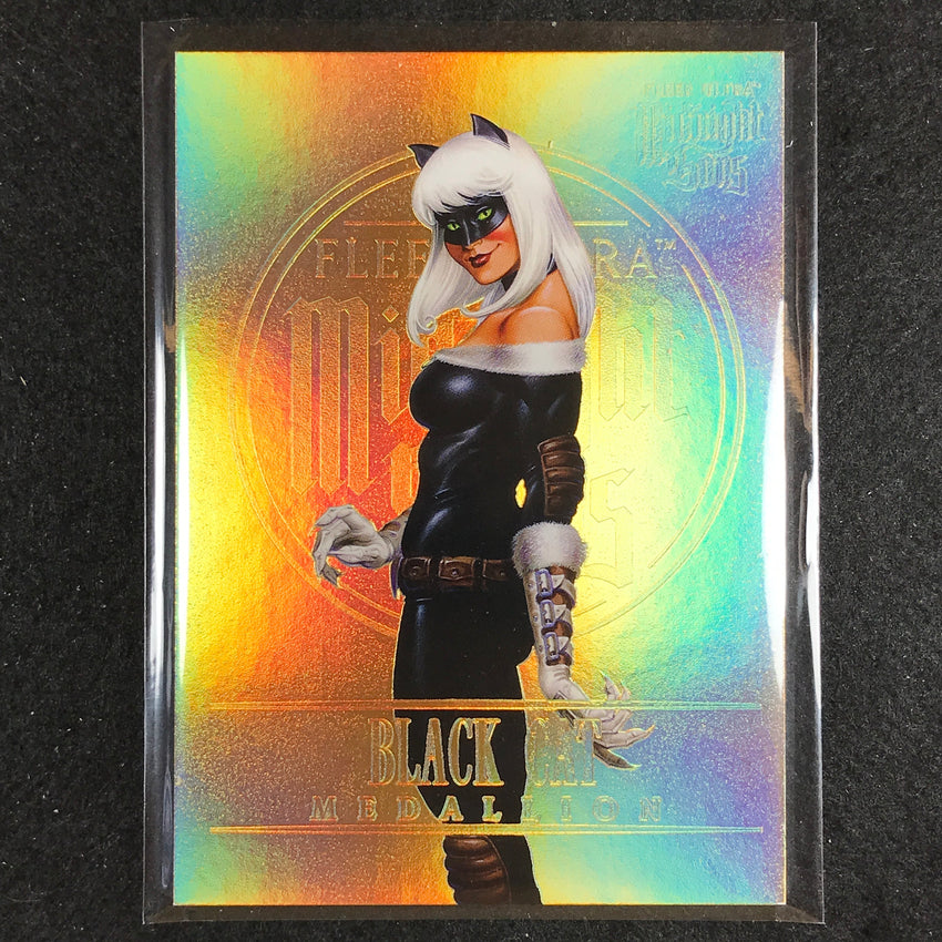 2023 Fleer Ultra Midnight Sons Black Cat Medallion Gold 195/200
