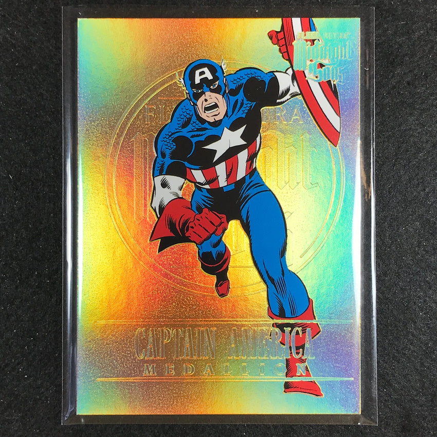 2023 Fleer Ultra Midnight Sons Captain America Medallion Gold 13/200