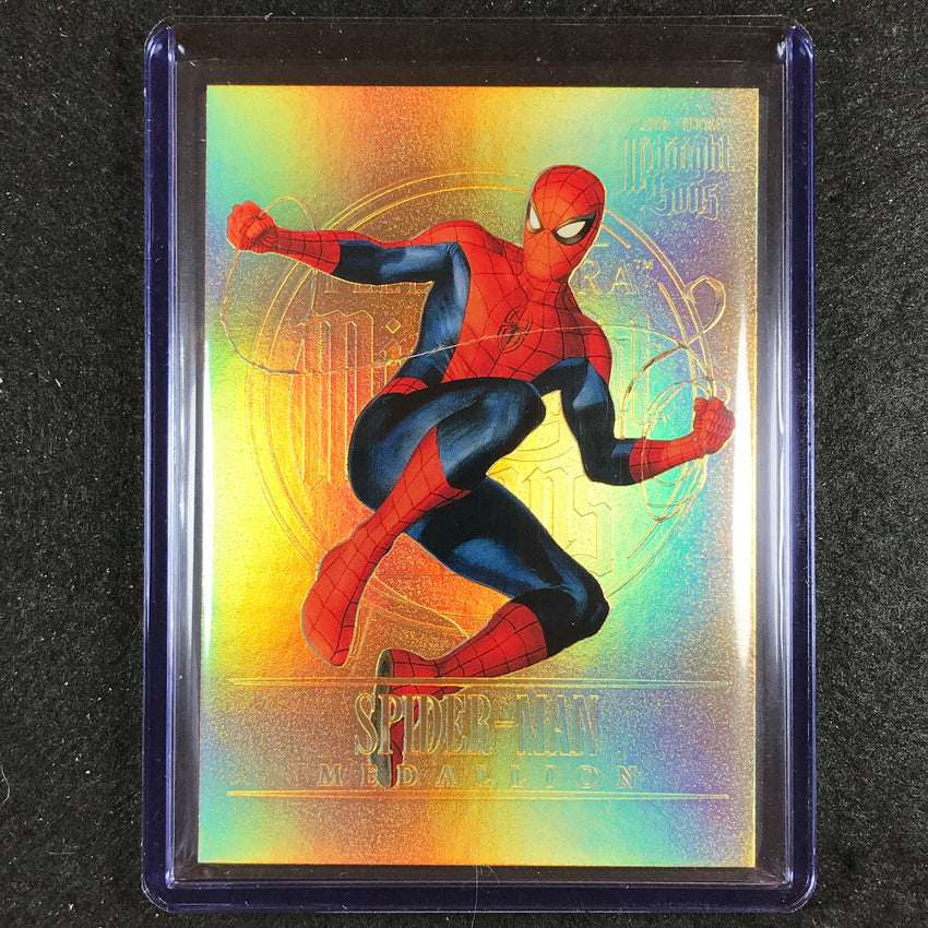 2023 Fleer Ultra Midnight Sons Spider-man Medallion Gold 114/200