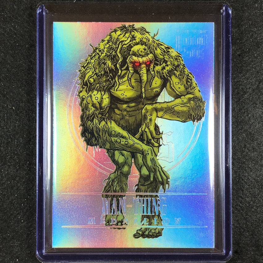 2023 Fleer Ultra Midnight Sons Man-thing Medallion Platinum 77/100