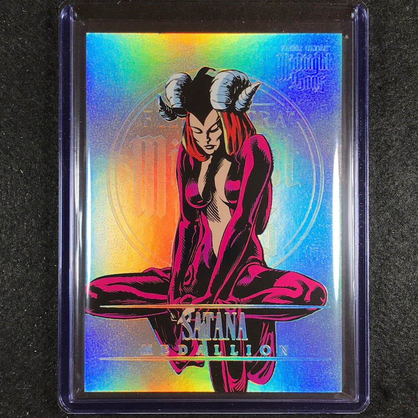 2023 Fleer Ultra Midnight Sons Satana Medallion Platinum 56/100