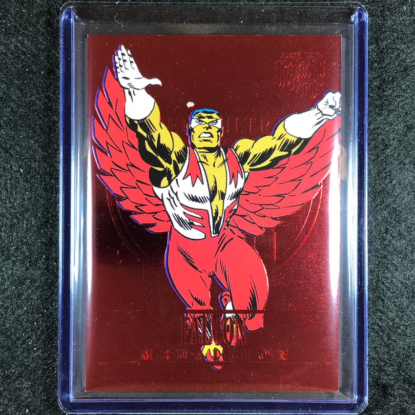 2023 Fleer Ultra Midnight Sons Falcon Medallion Ruby Red 37/50