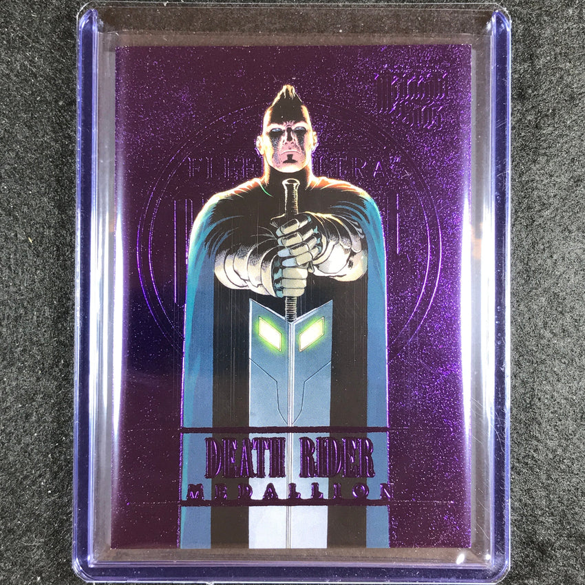 2023 Fleer Ultra Midnight Sons Death Rider Medallion Purple Amethyst 29/35