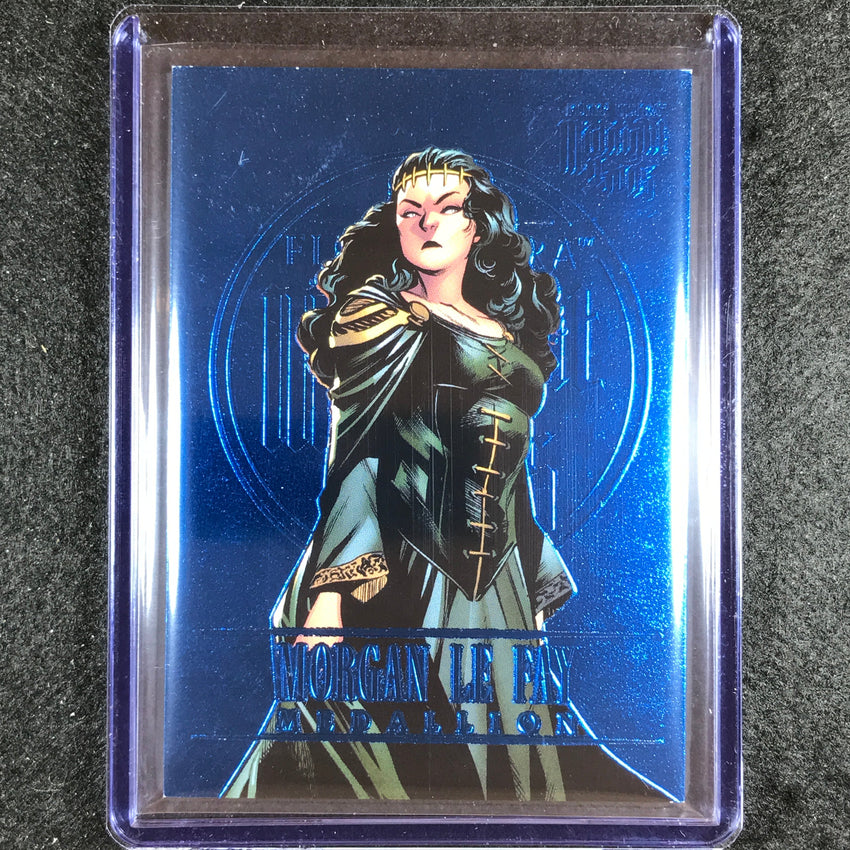 2023 Fleer Ultra Midnight Sons Morgan Le Fay Medallion Sapphire Blue 17/25