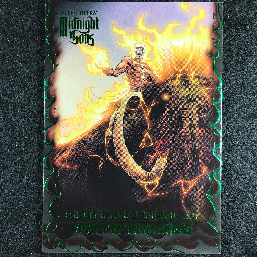 2023 Fleer Ultra Midnight Sons GHOST RIDER B.C. Spirits of Vengeance Green #9
