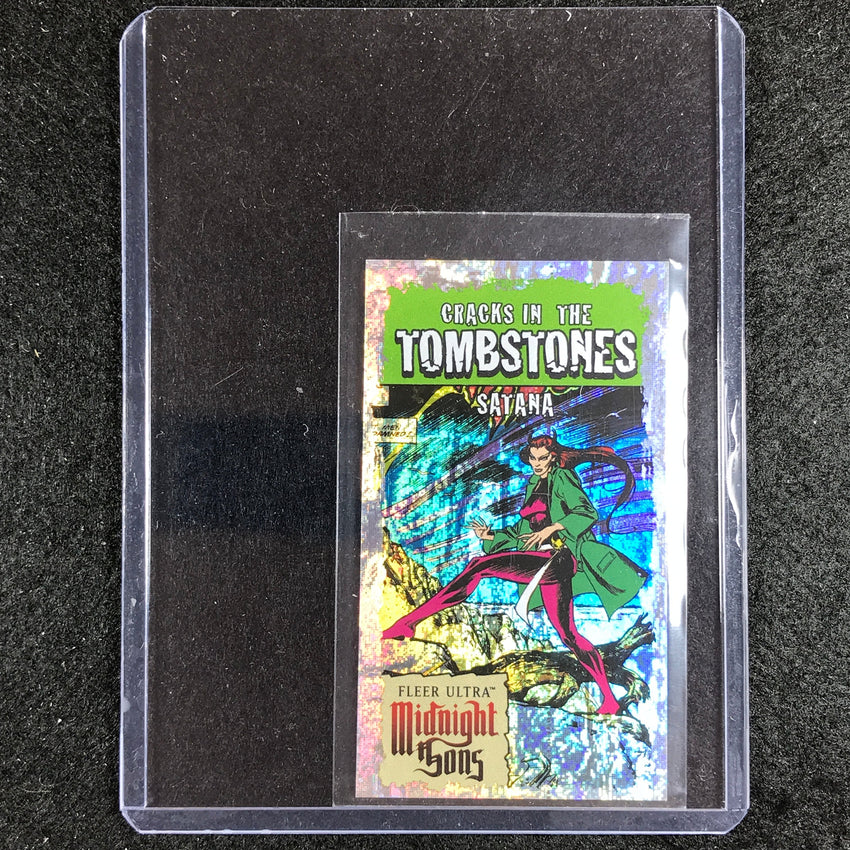 2023 Fleer Ultra Midnight Sons SATANA Cracks in the Tombstones Mini #12