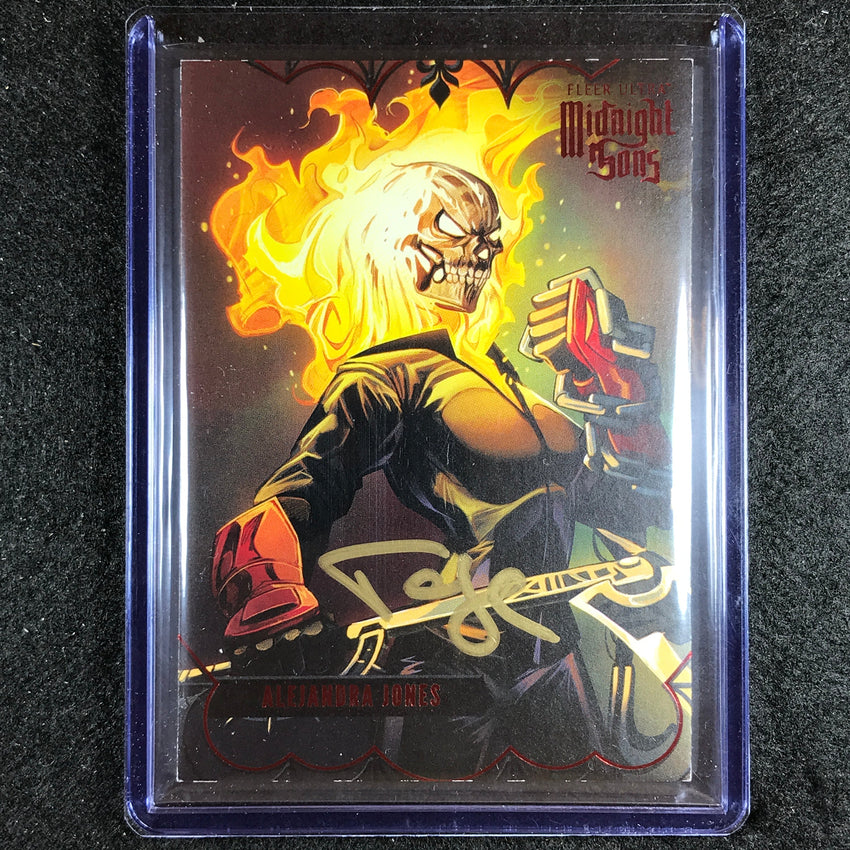 2023 Fleer Ultra Midnight Sons Alejandra Jones Auto Red Davide Tosello 12/100