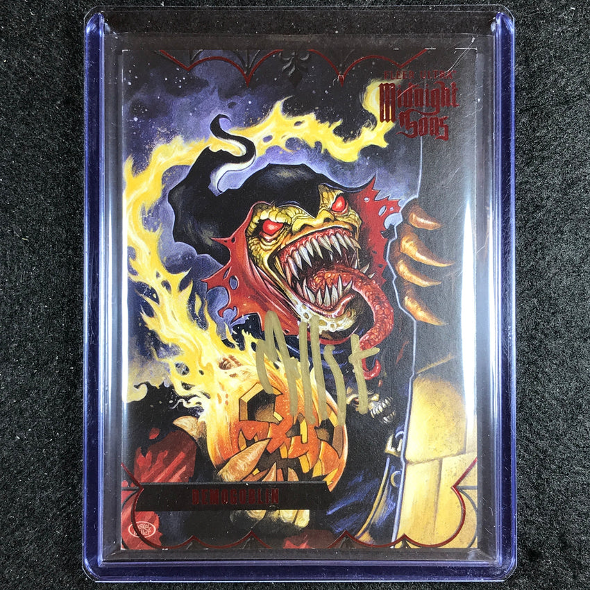 2023 Fleer Ultra Midnight Sons Demogoblin Base Auto Red Paskal Millet 90/100