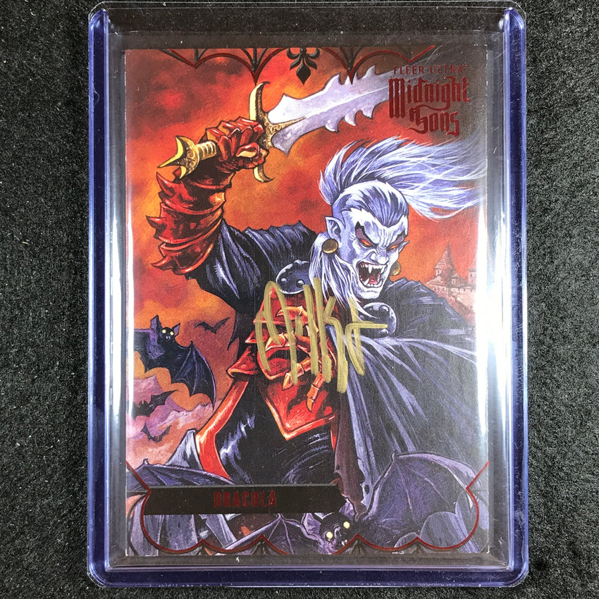 2023 Fleer Ultra Midnight Sons Dracula Base Auto Red Paskal Millet 38/100