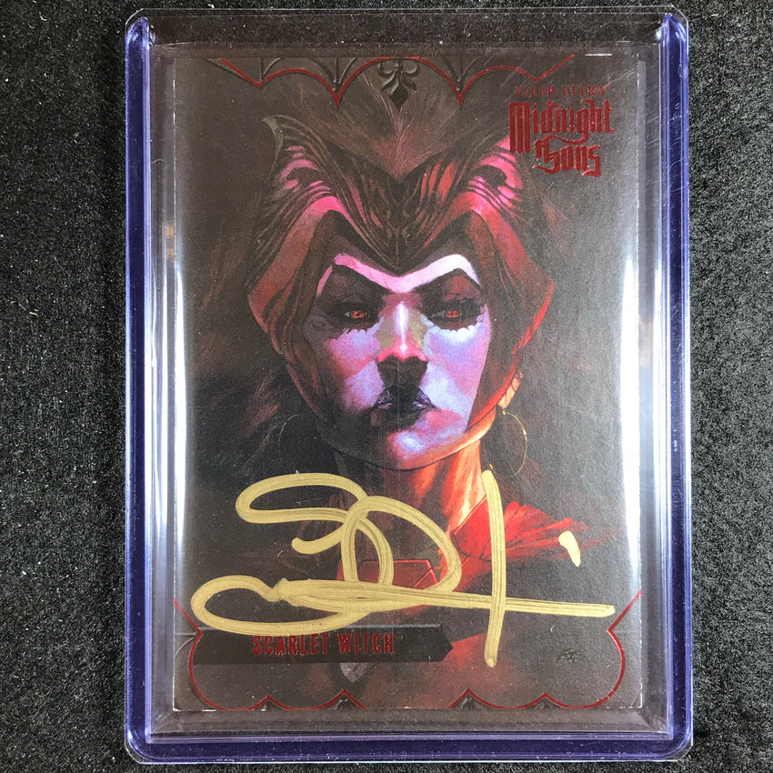 2023 Fleer Ultra Midnight Sons Scarlet Witch Base Auto Red Simone Bianchi 85/100
