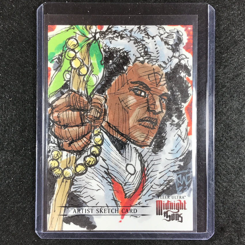 2023 Fleer Ultra Midnight Sons Doctor Voodoo Sketch Card 1/1 Jon Watkins-chow