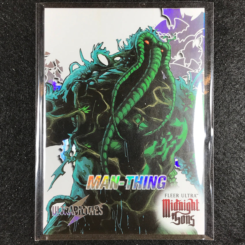 2023 Fleer Ultra Midnight Sons Man-thing Ultrabilities No 1