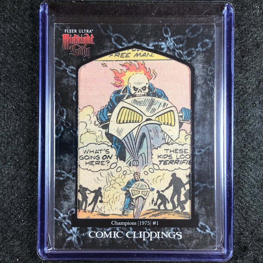 2023 Fleer Ultra Midnight Sons CHAMPIONS (1975) #1 Comic Clippings 13/40 #23