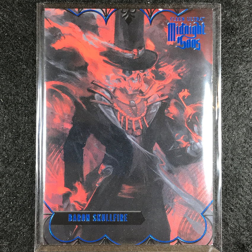 2023 Fleer Ultra Midnight Sons Baron Skullfire Base Blue 31/180