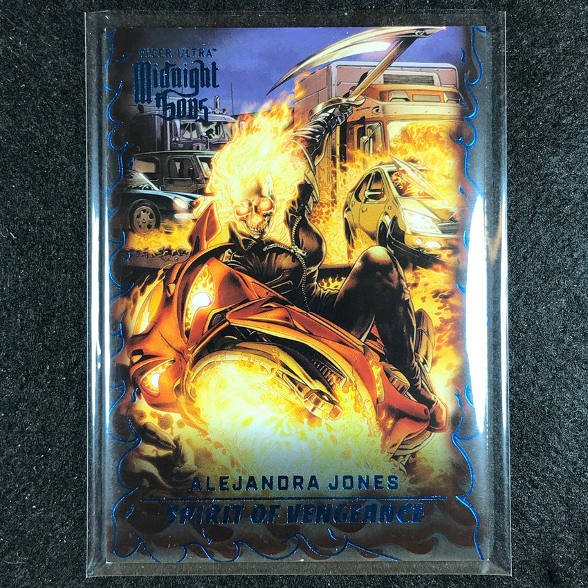 2023 Fleer Ultra Midnight Sons Alejandra Jones Spirit Of Vengeance Blue 34/180