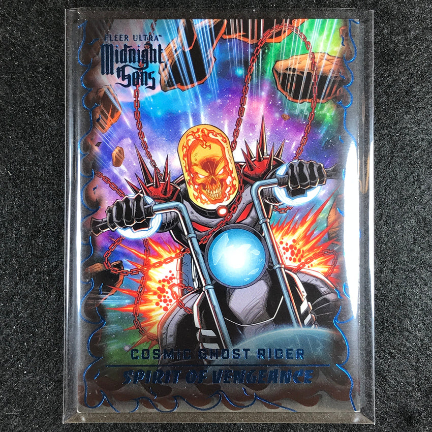 2023 Fleer Ultra Midnight Sons Cosmic Ghost Rider Spirit Vengeance Blue 92/180