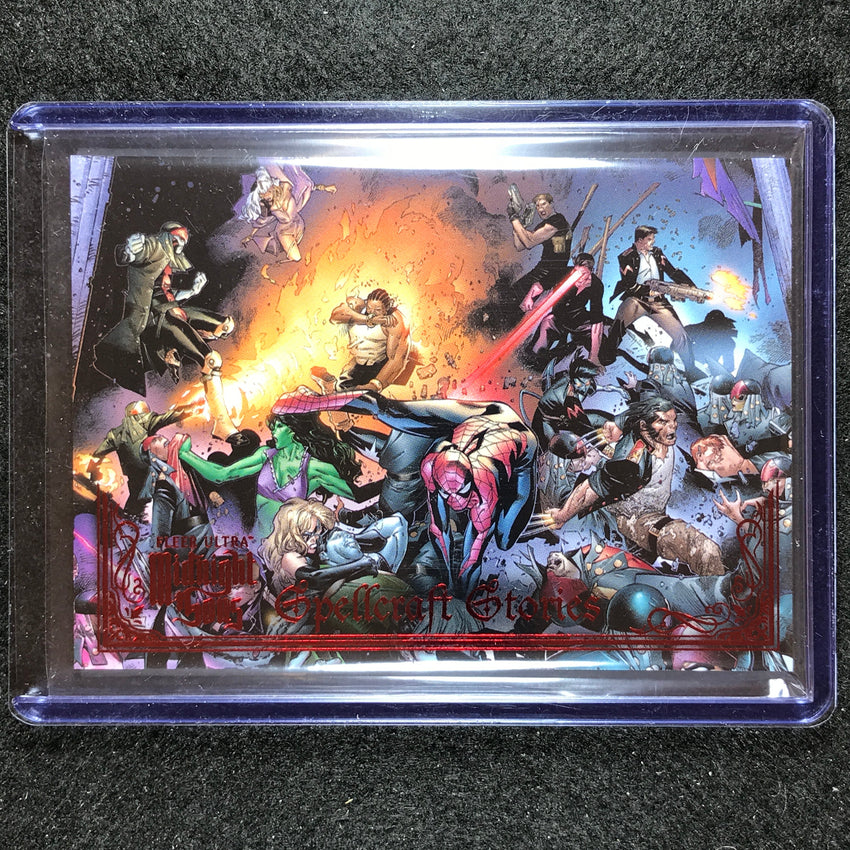 2023 Fleer Ultra Midnight Sons House Of M Spellcraft Stories Red 50/100
