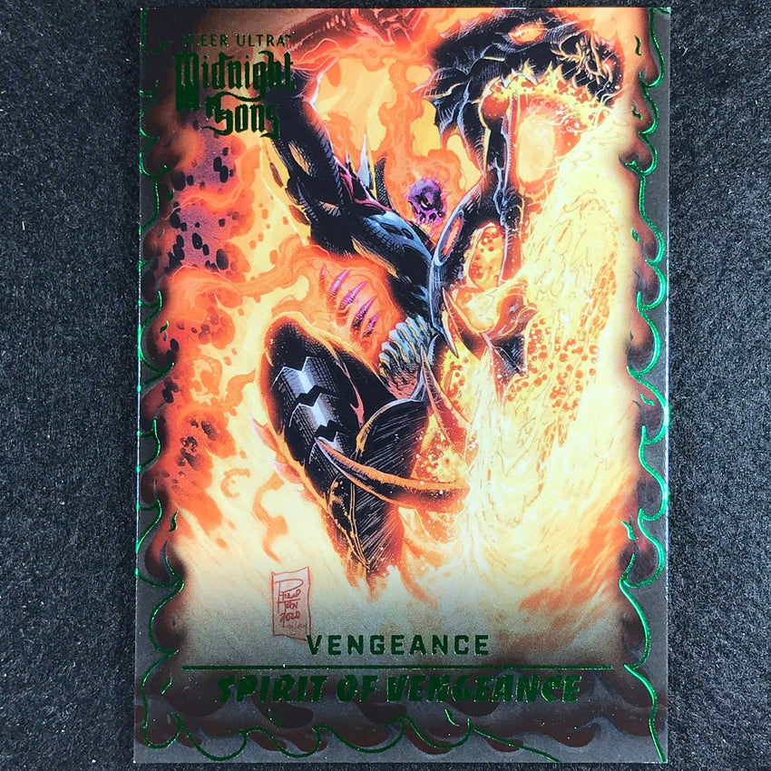 2023 Fleer Ultra Midnight Sons VENGEANCE Spirits of Vengeance Green #3