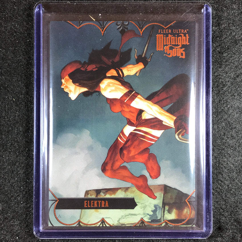 2023 Fleer Ultra Midnight Sons Elektra Base Orange 22/25