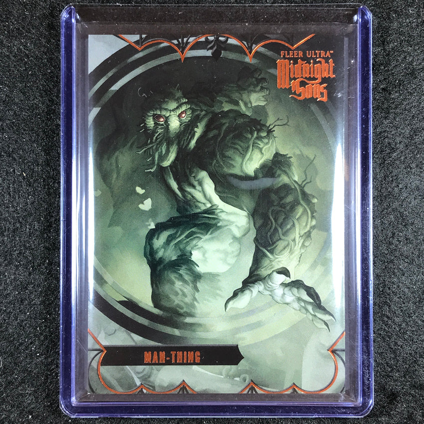 2023 Fleer Ultra Midnight Sons Man-thing Base Orange 4/25