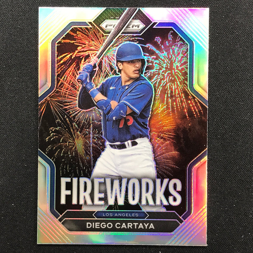 2023 Prizm MLB DIEGO CARTAYA Fireworks Silver Prizm #8