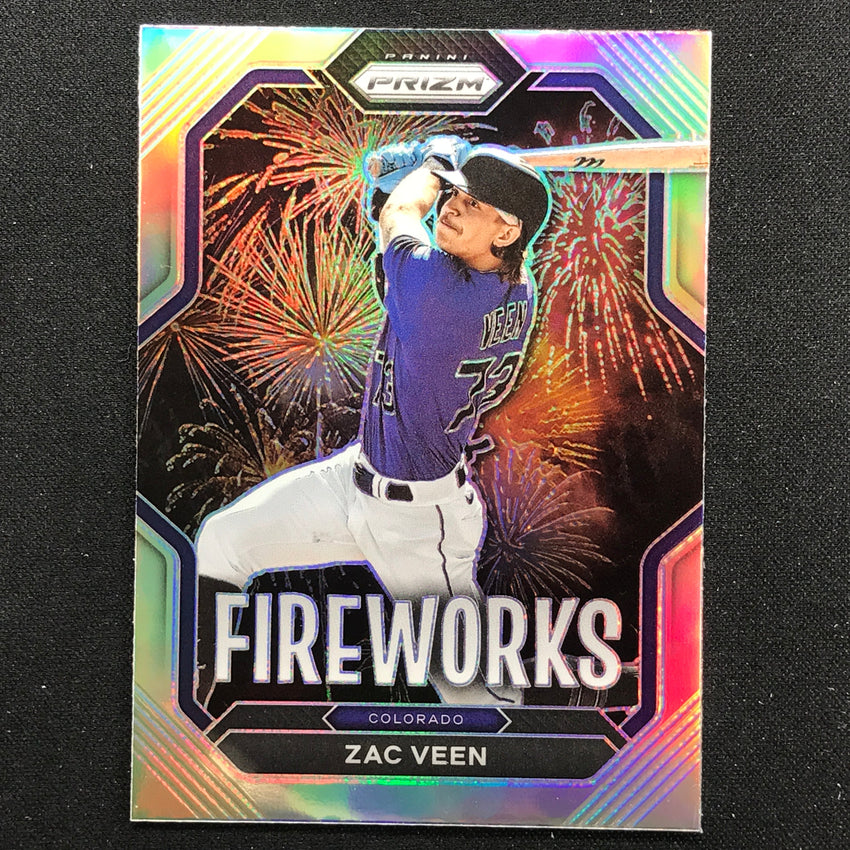 2023 Prizm MLB ZAC VEEN Fireworks Silver Prizm #11