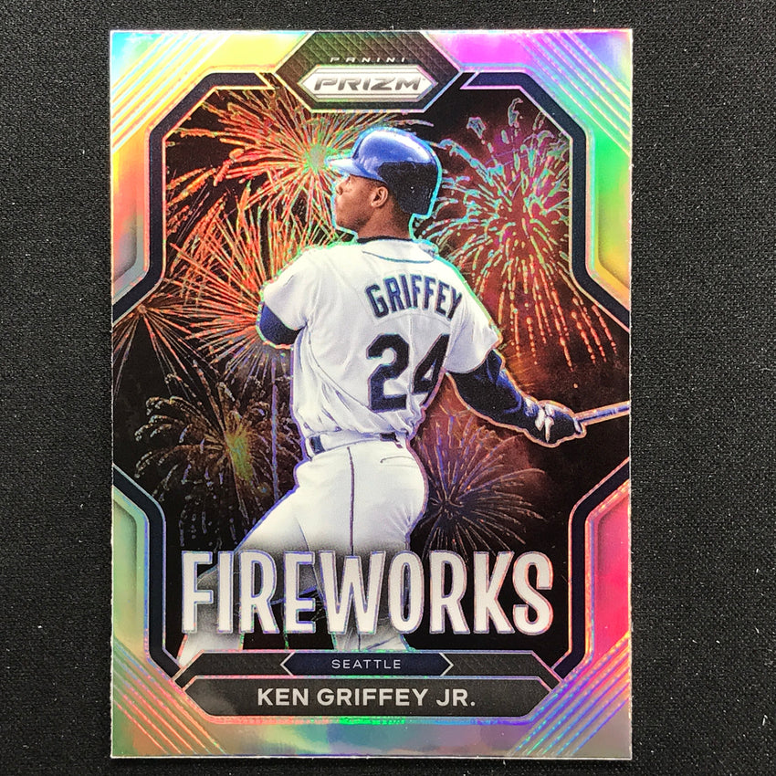 2023 Prizm MLB KEN GRIFFEY JR. Fireworks Silver Prizm #17