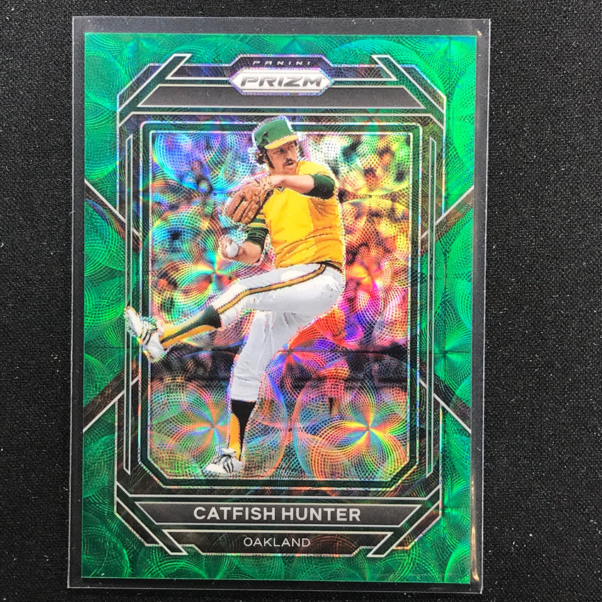 2023 Prizm MLB CATFISH HUNTER Green Scope 67/75 #63
