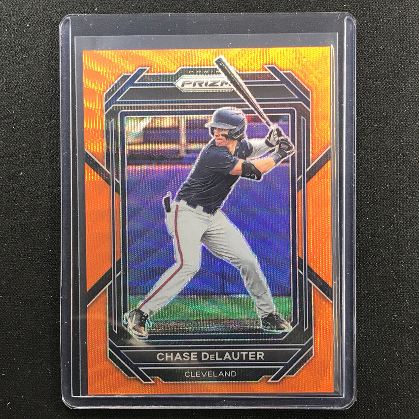 2023 Prizm Mlb Chase Delauter Orange Wave 28/50