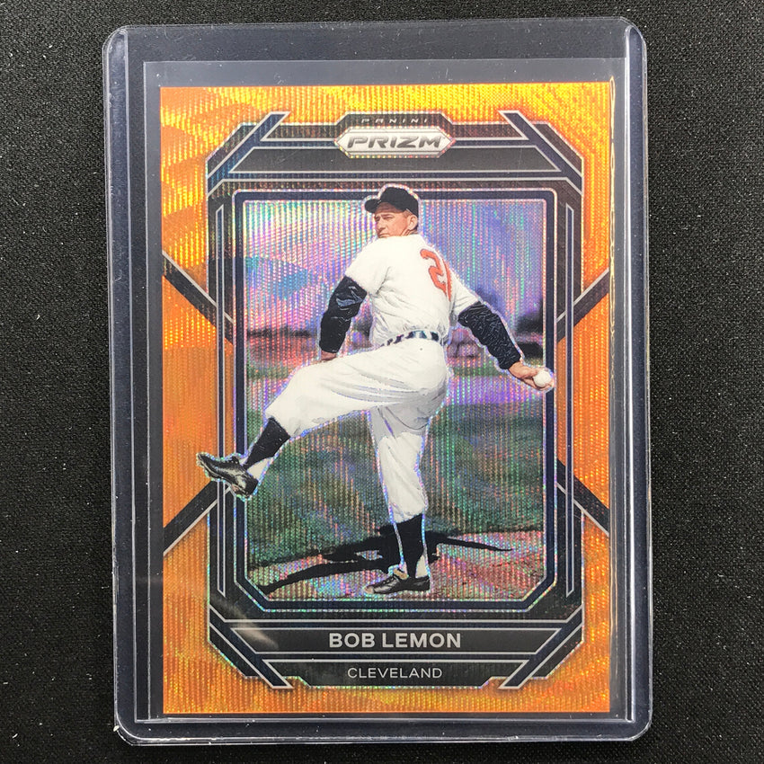 2023 Prizm Mlb Bob Lemon Orange Wave 32/50