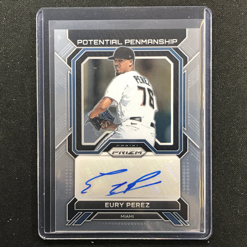 2023 Prizm Mlb Eury Perez Potential Penmanship Auto Base No Ep