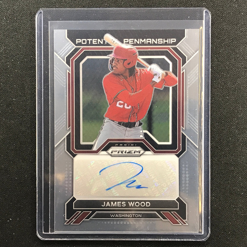 2023 Prizm Mlb James Wood Potential Penmanship Auto Base No Jw