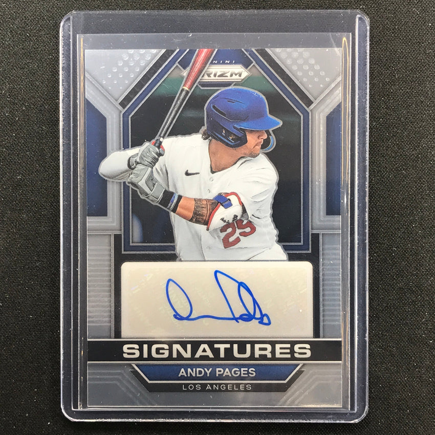 2023 Prizm Mlb Andy Pages Signatures Auto Base No Ap