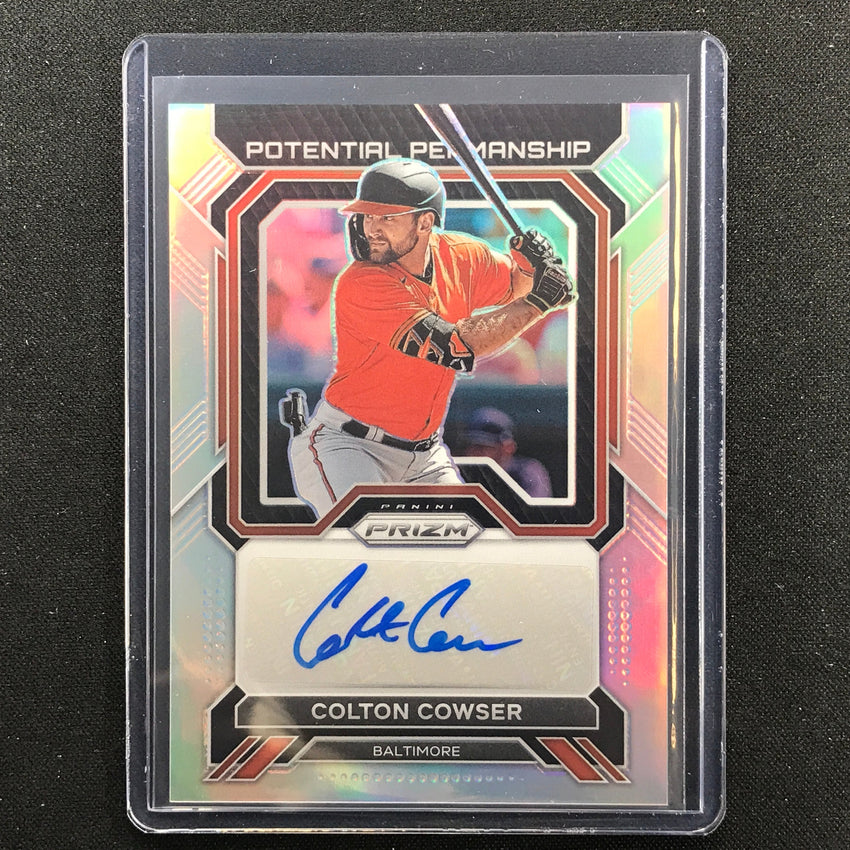 2023 Prizm Mlb Colton Cowser Potential Penmanship Auto Silver Prizm No Cc