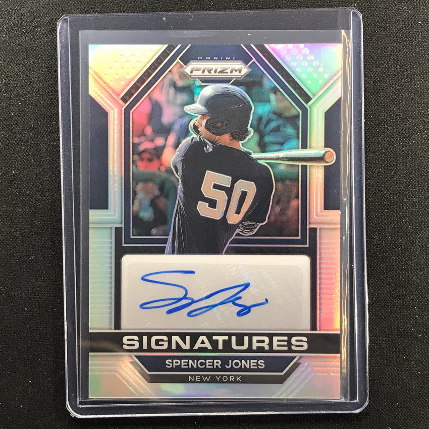 2023 Prizm Mlb Spencer Jones Signatures Auto Silver Prizm No Sj