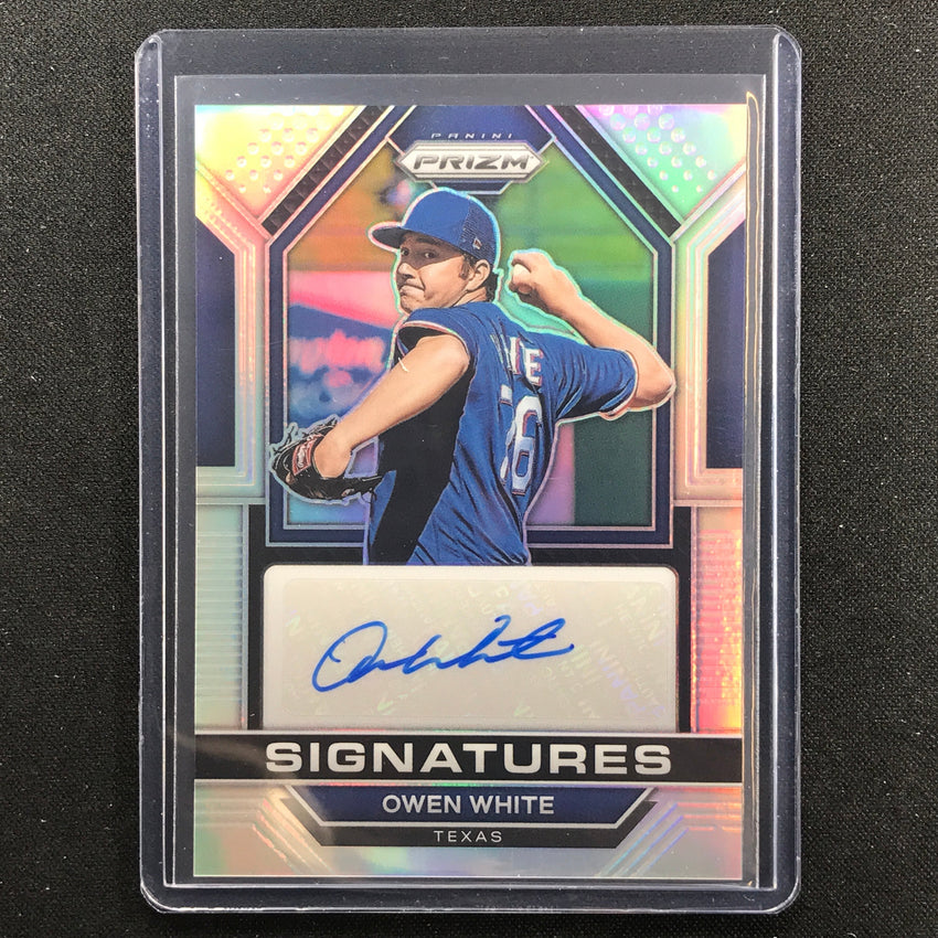 2023 Prizm Mlb Owen White Signatures Auto Silver Prizm No Ow