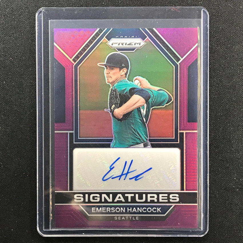 2023 Prizm Mlb Emerson Hancock Signatures Auto Purple 65/99