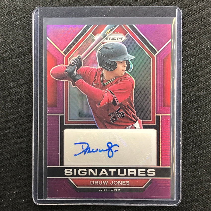 2023 Prizm Mlb Druw Jones Signatures Auto Purple 83/99