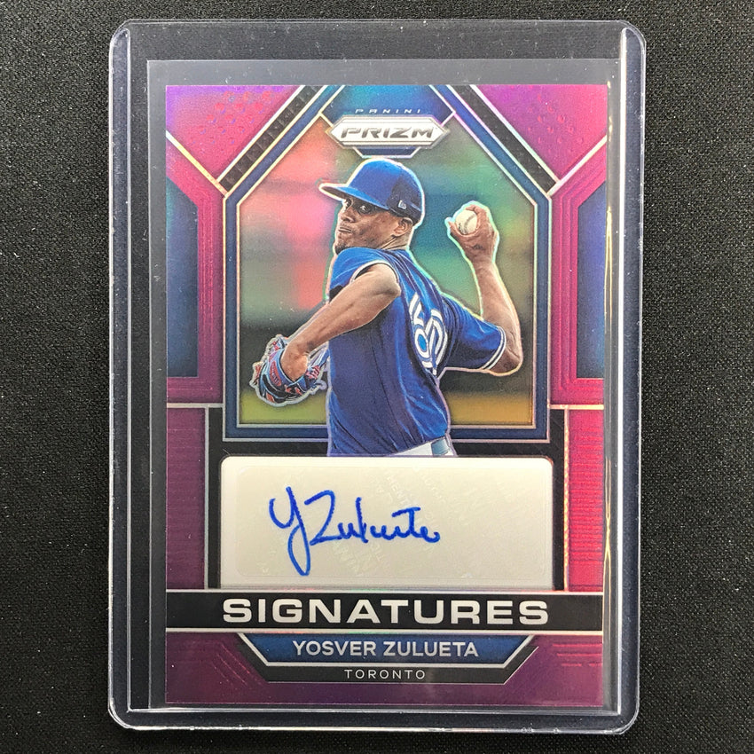 2023 Prizm Mlb Yosver Zulueta Signatures Auto Purple 58/99