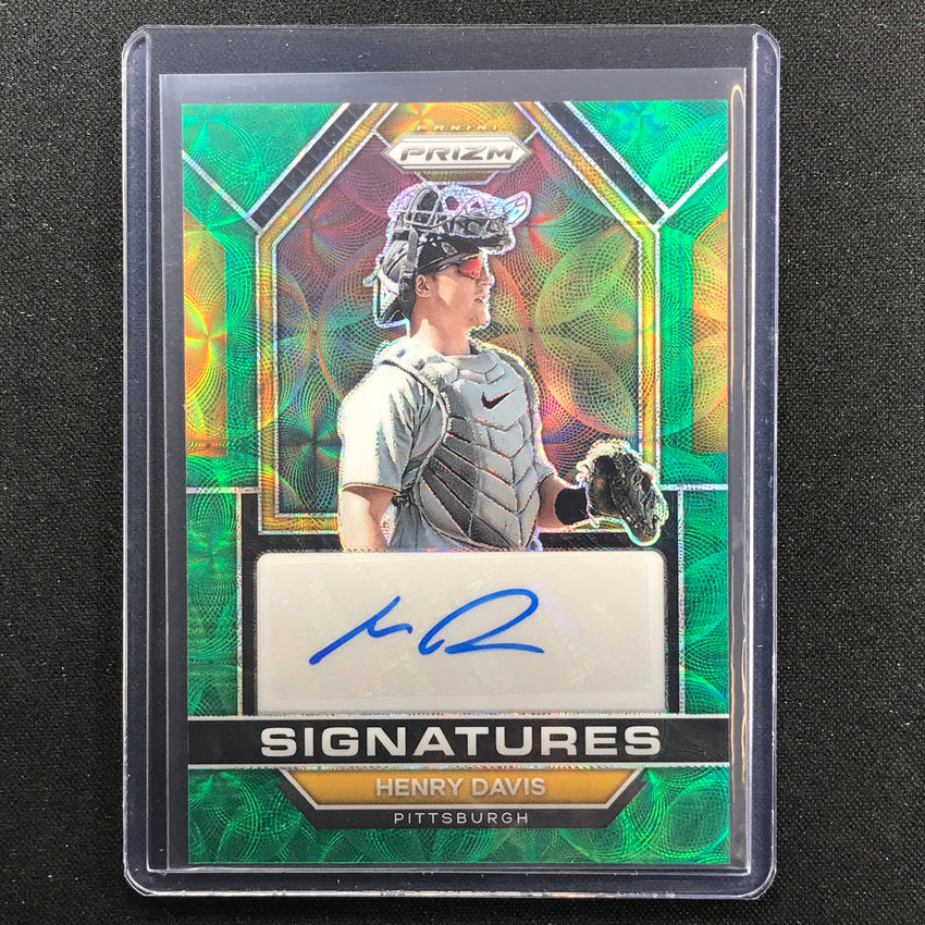 2023 Prizm Mlb Henry Davis Signatures Auto Green Scope 16/75