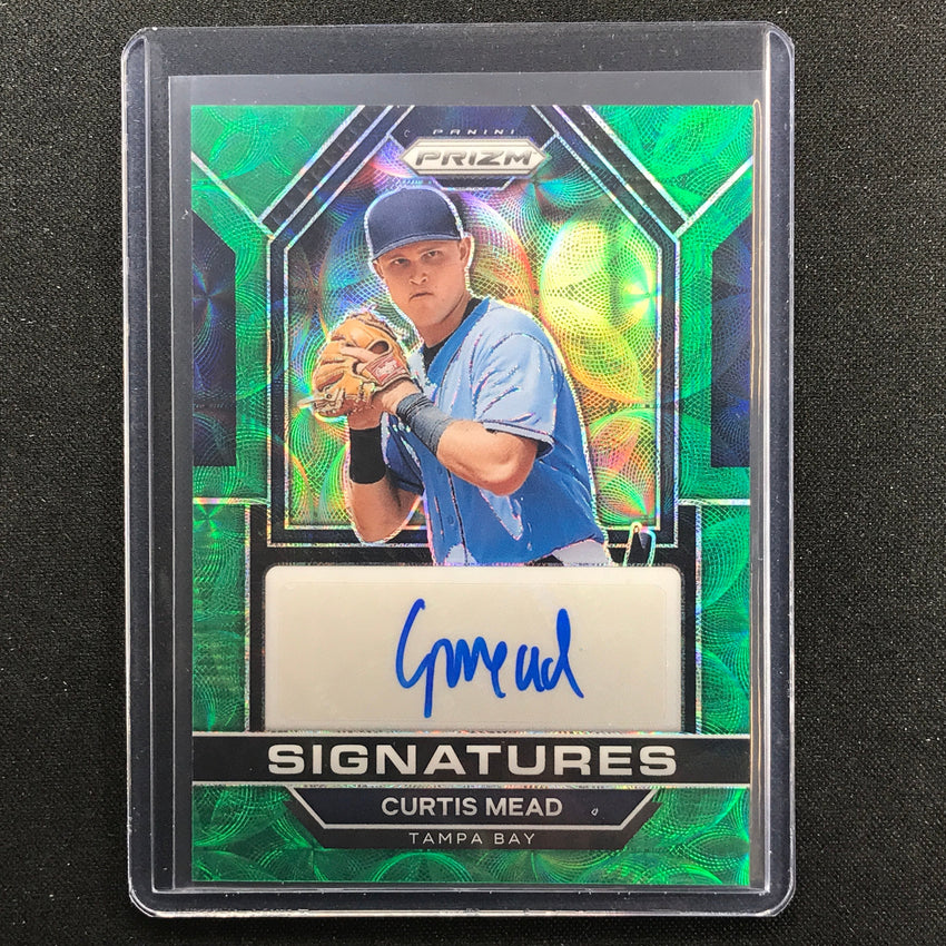 2023 Prizm Mlb Curtis Mead Signatures Auto Green Scope 58/75