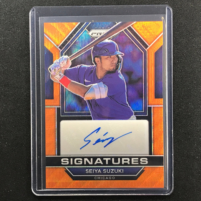 2023 Prizm Mlb Seiya Suzuki Signatures Auto Orange Wave 23/50