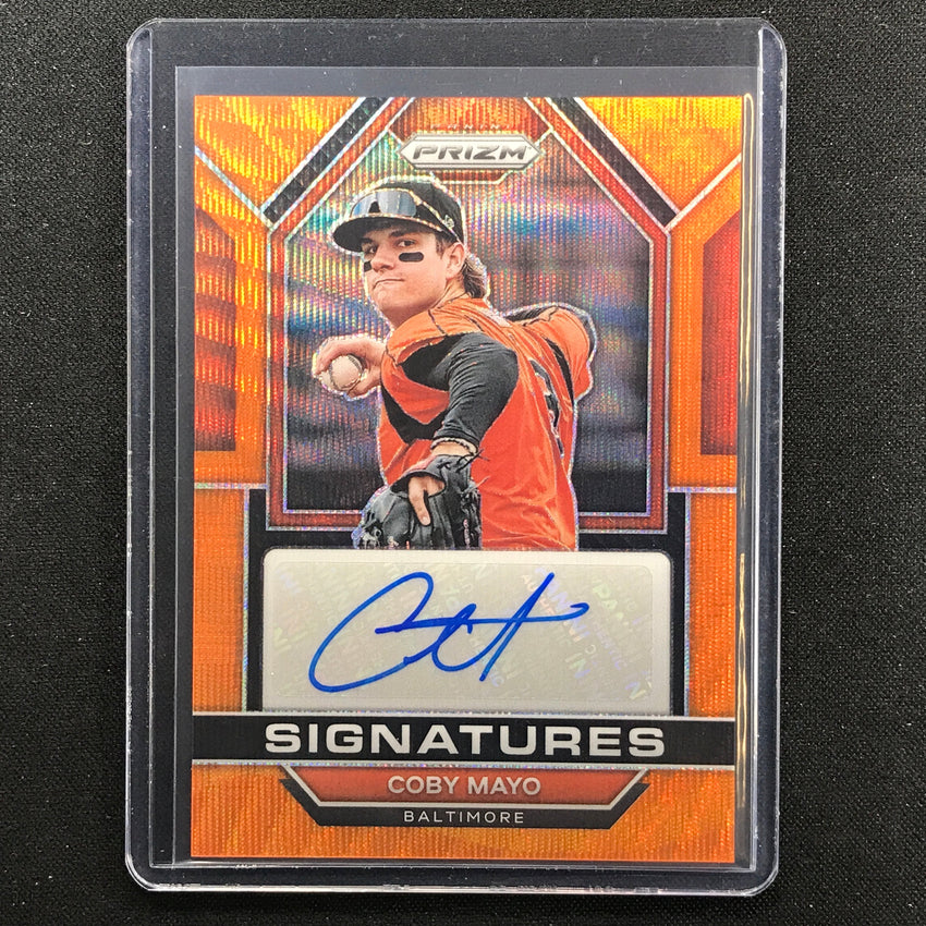 2023 Prizm Mlb Coby Mayo Signatures Auto Orange Wave 7/50